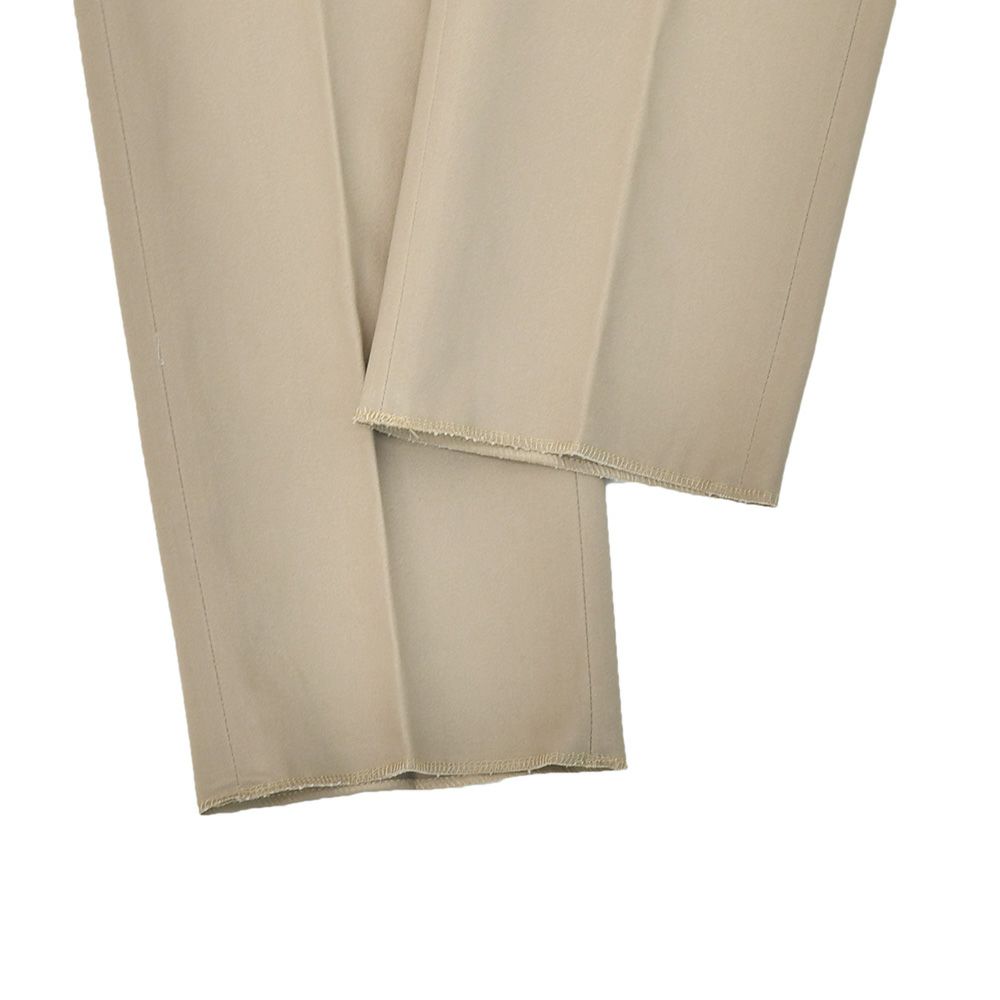 ベルウィッチBERWICHチノスラックスメンズコットンパンツMORELLOモレッロ当店別注ベージュノープリーツ先染めツイル生地スリムテーパード3点留めフロント国内正規品でらでら公式ブランド