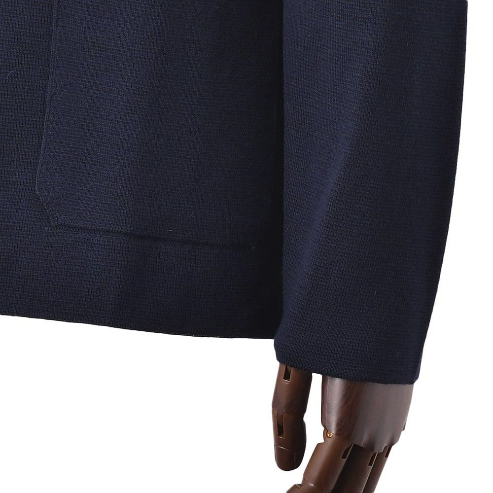 【preSALE!20%off】フィリッポデローレンティスFILIPPODELAURENTIISニットジャケットメンズ6つ釦ダブルブレストエクストラファインメリノウールネイビー紺長袖ノッチドラペルハイゲージカーディガン国内正規品でらでら公式ブランド