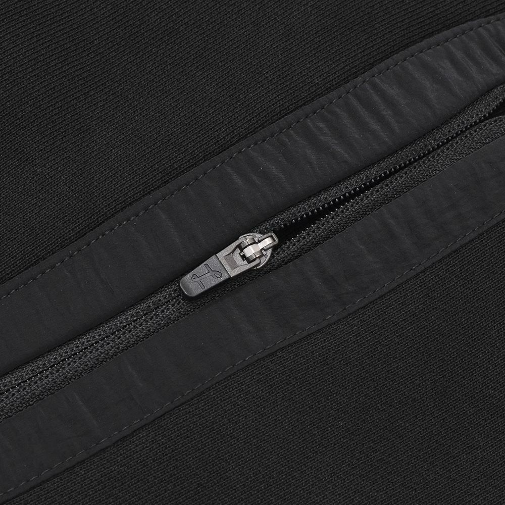 【preSALE!20%off】ヘルノラミナーHERNOLAMINAR長袖トレーナーメンズスウェットシャツクルーネックブラック黒変形デザインコットンJG00051ULラグラン仕様国内正規品でらでら公式ブランド