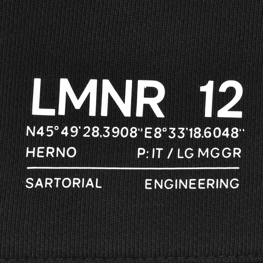 【preSALE!20%off】ヘルノラミナーHERNOLAMINAR長袖トレーナーメンズスウェットシャツクルーネックブラック黒変形デザインコットンJG00051ULラグラン仕様国内正規品でらでら公式ブランド