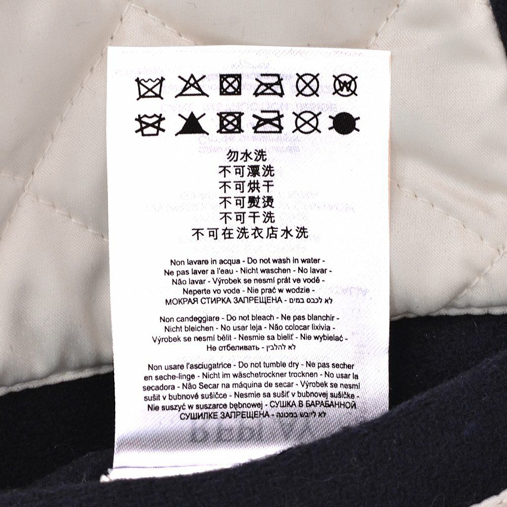 【preSALE!20%off】リプレイREPLAYスタジャンメンズ中綿バーシティージャケットメルトンウール混紡生地異素材切替えデザインネイビー紺レタリングロゴレギュラーフィット国内正規品でらでら公式ブランド