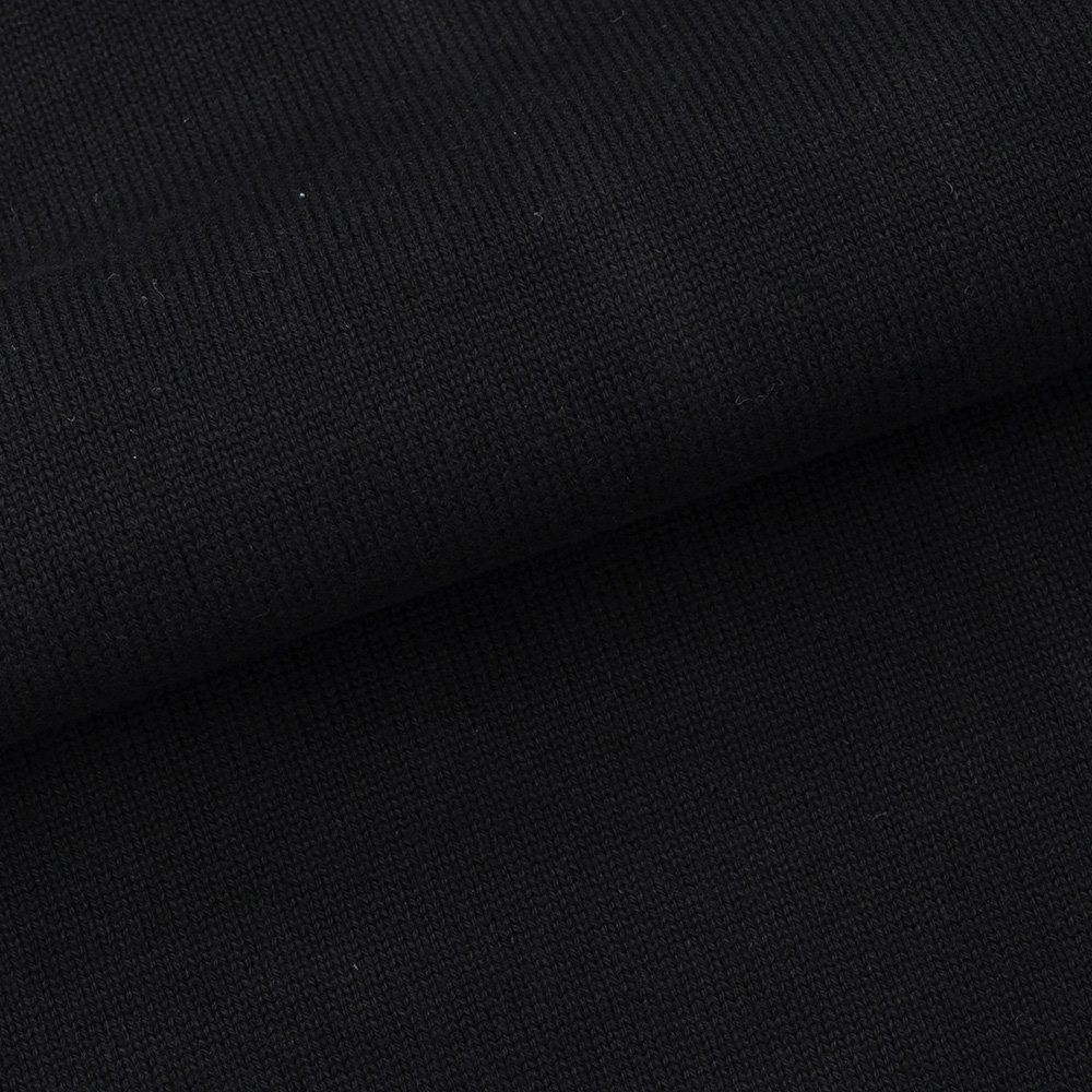 カネルKANELLバスクシャツメンズ長袖ニットソーボナパルトBONAPARTEクルーネックブラック黒無地オーガニックコットンヴィンテージリブ国内正規品でらでら公式ブランド