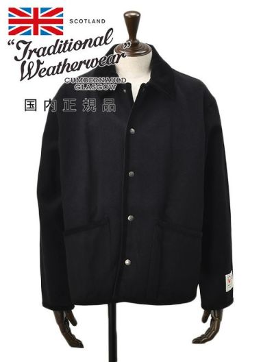 トラディショナルウェザーウェアTraditionalWeatherwearツイードジャケットメンズWAVERLYSTUDSSHORTウェーヴァリーブラックヘリンボーン国内正規品でらでら公式ブランド