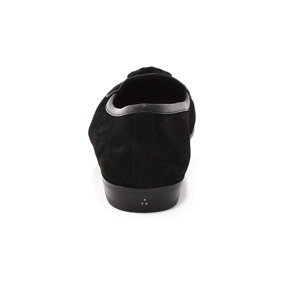 ボードインアンドランジBAUDOIN&LANGEベルジャンシューズメンズSaganモデルクラシックタッセルローファーClassicTasselsブラック黒スエードレザー国内正規品でらでら公式ブランド