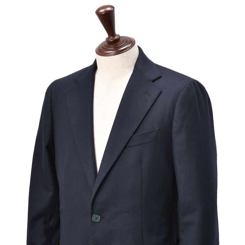 【preSALE!20%off】サンタ二エッロSANTANIELLOシングルスーツメンズセットアップウールナイロンカシミアストレッチV797MFネイビー紺2つ釦シングルジャケット×1プリーツスラックス国内正規品でらでら公式ブランド
