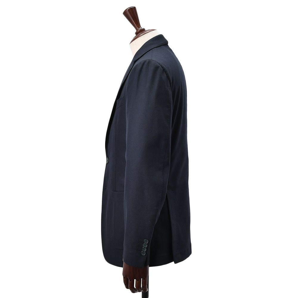 【preSALE!20%off】サンタ二エッロSANTANIELLOシングルスーツメンズセットアップウールナイロンカシミアストレッチV797MFネイビー紺2つ釦シングルジャケット×1プリーツスラックス国内正規品でらでら公式ブランド