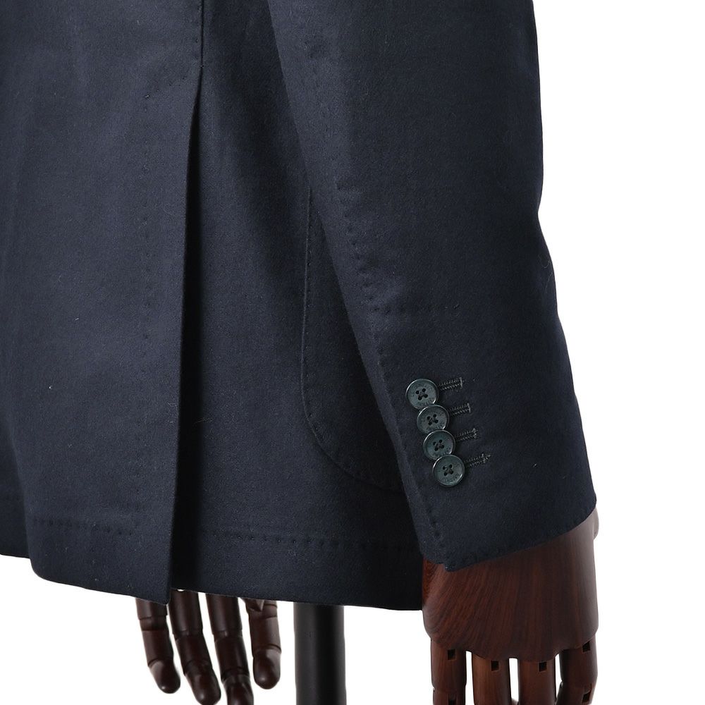 【preSALE!20%off】サンタ二エッロSANTANIELLOシングルスーツメンズセットアップウールナイロンカシミアストレッチV797MFネイビー紺2つ釦シングルジャケット×1プリーツスラックス国内正規品でらでら公式ブランド