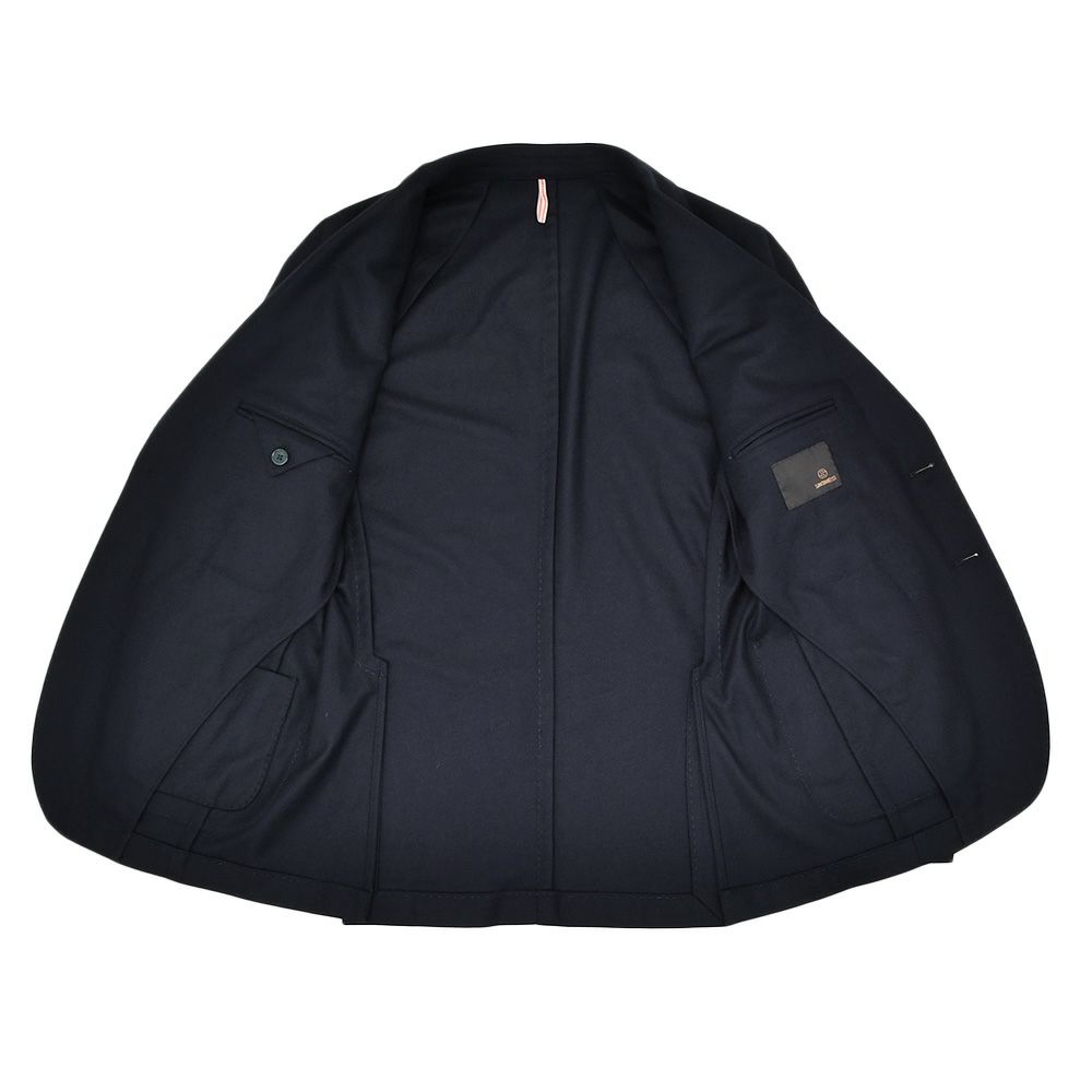 【preSALE!20%off】サンタ二エッロSANTANIELLOシングルスーツメンズセットアップウールナイロンカシミアストレッチV797MFネイビー紺2つ釦シングルジャケット×1プリーツスラックス国内正規品でらでら公式ブランド