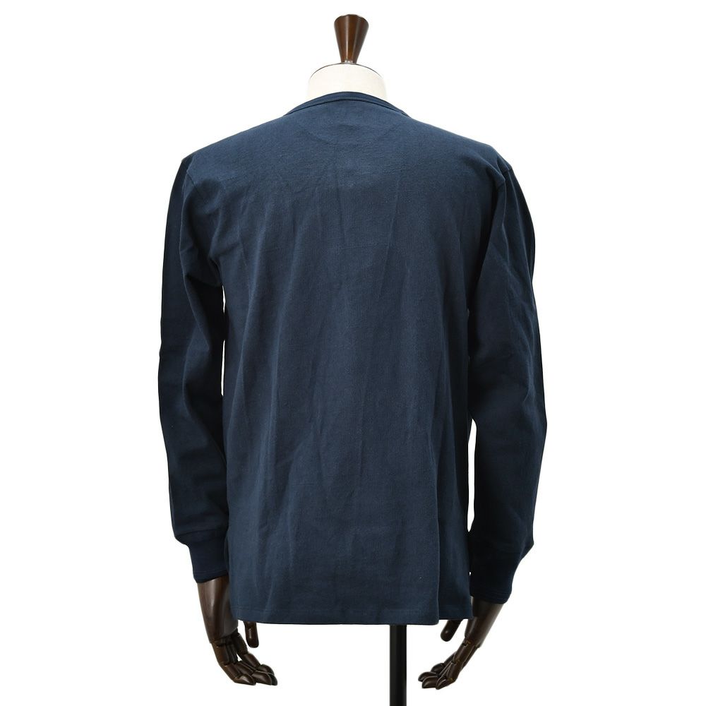 コンションキネットCONCHONQUINETTEヘンリーネックメンズスウェット生地ネイビー紺オーガニックコットンボックスシルエット国内正規品でらでら公式ブランド