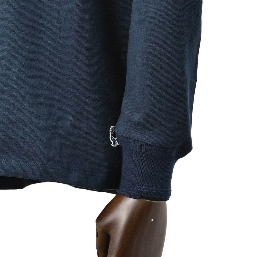 コンションキネットCONCHONQUINETTEヘンリーネックメンズスウェット生地ネイビー紺オーガニックコットンボックスシルエット国内正規品でらでら公式ブランド