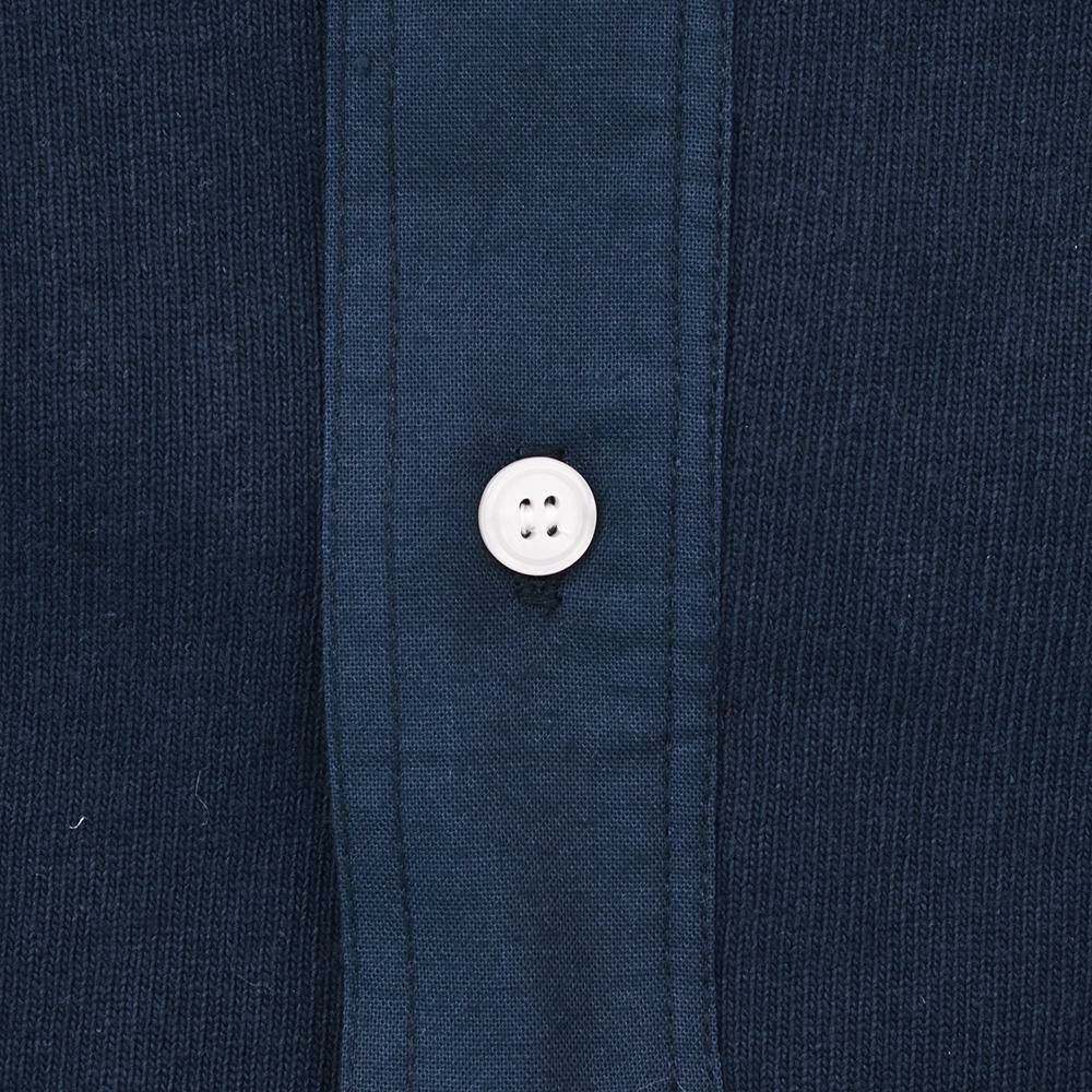 コンションキネットCONCHONQUINETTEヘンリーネックメンズスウェット生地ネイビー紺オーガニックコットンボックスシルエット国内正規品でらでら公式ブランド