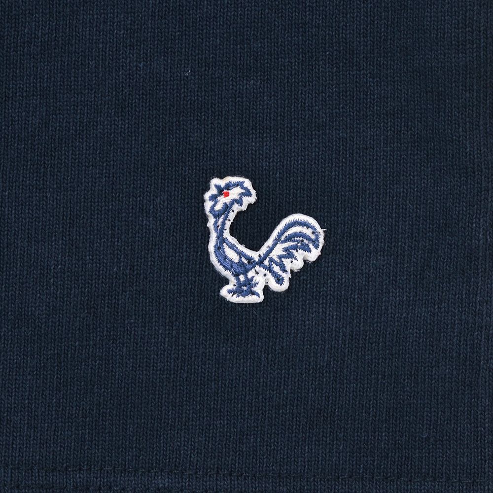 コンションキネットCONCHONQUINETTEヘンリーネックメンズスウェット生地ネイビー紺オーガニックコットンボックスシルエット国内正規品でらでら公式ブランド