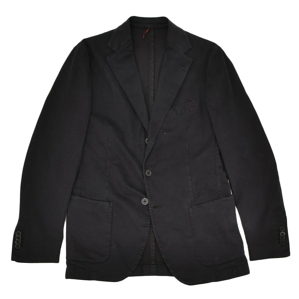 【preSALE!20%off】サンタ二エッロSANTANIELLOシングルスーツメンズセットアップストレッチコットンツイルVL799MFブラック黒段返り3つ釦シングルジャケット×1プリーツスラックス国内正規品でらでら公式ブランド