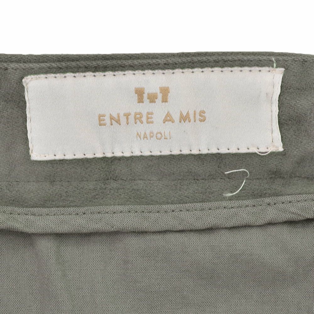 【preSALE!20%off】アントレアミENTREAMISコットンパンツモールスキンメンズ8188モデルダークグレークロップド丈スリムテーパードシルエットストレッチ国内正規品でらでら公式ブランド