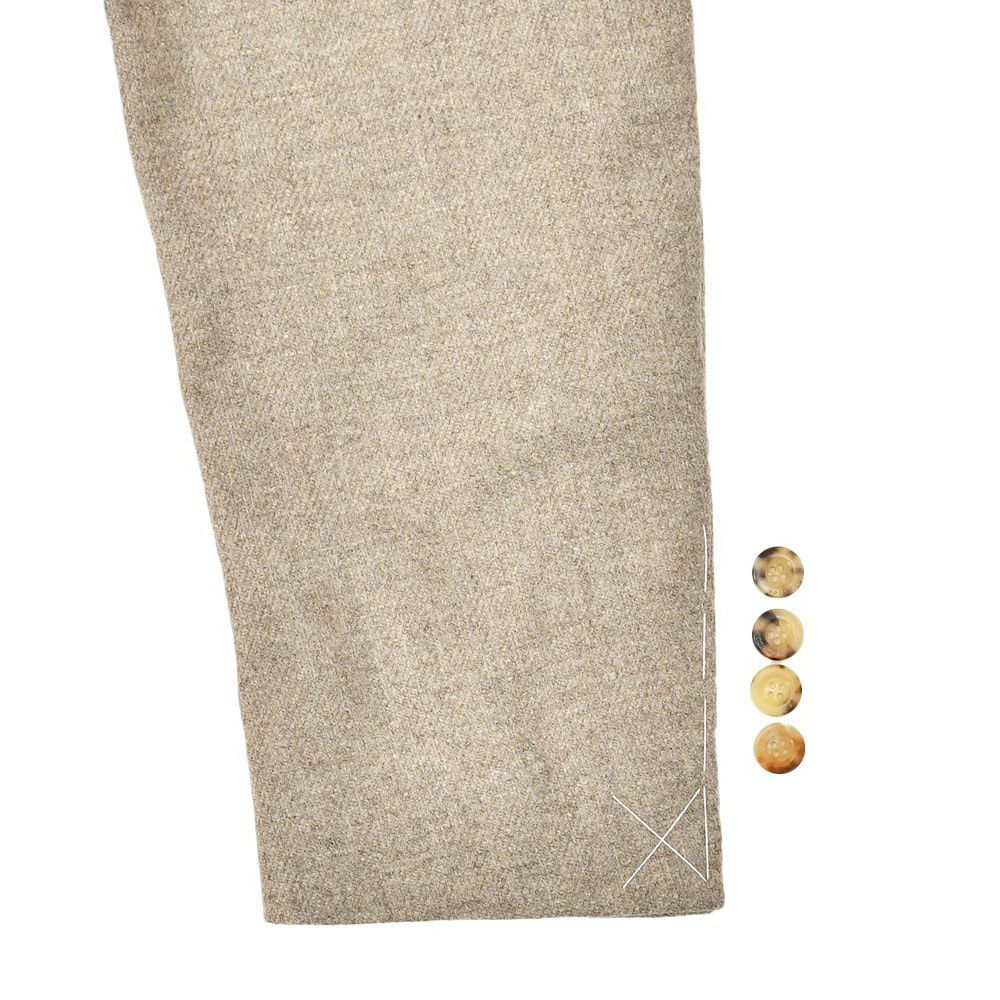 ボリオリBOGLIOLIシングルジャケットメンズDOVERドーバー段返り3つ釦フロントグレージュウール混生地ノッチドラペルアンフィニッシュ袖ボタン付け代金込み国内正規品でらでら公式ブランド