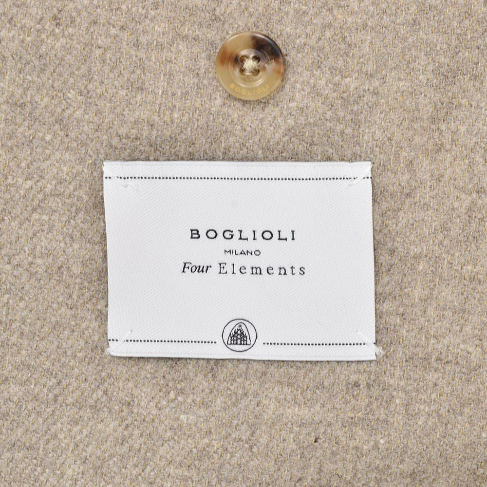 ボリオリBOGLIOLIシングルジャケットメンズDOVERドーバー段返り3つ釦フロントグレージュウール混生地ノッチドラペルアンフィニッシュ袖ボタン付け代金込み国内正規品でらでら公式ブランド