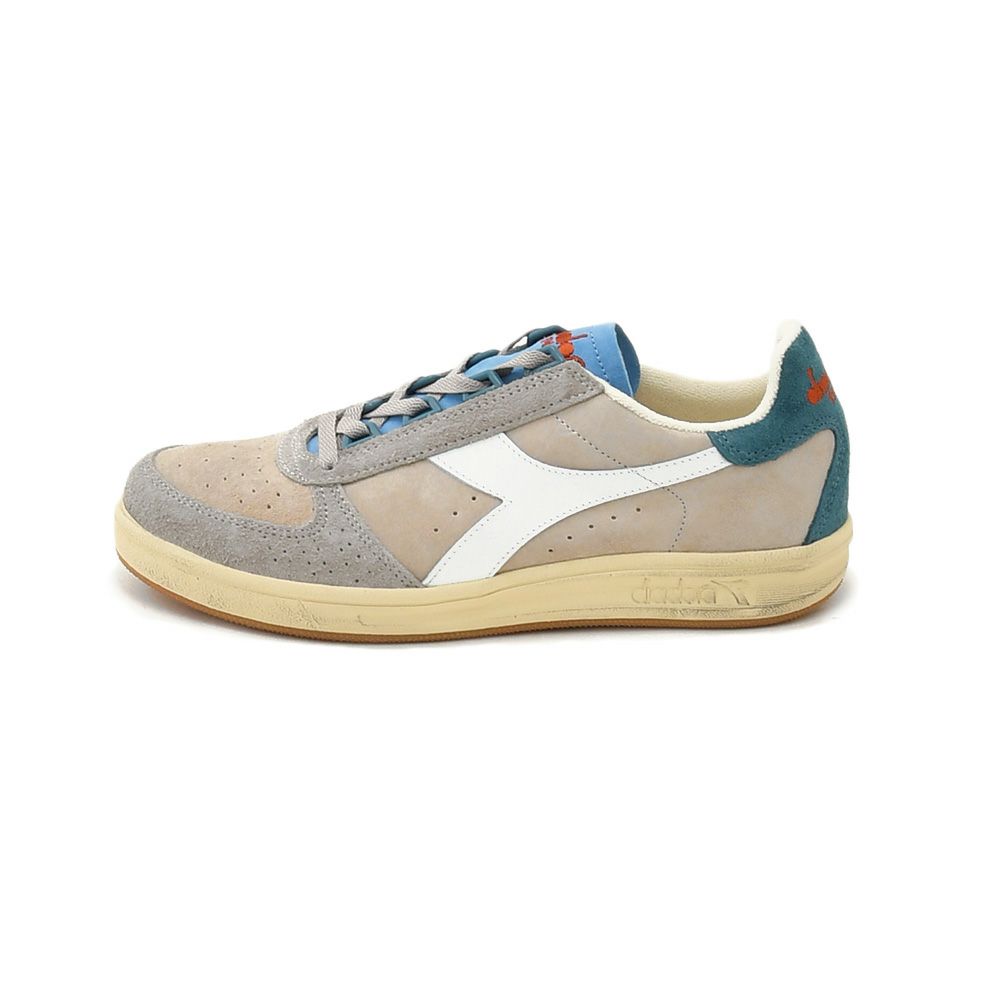 ディアドラヘリテージDiadoraHeritageメンズスニーカーB.ELITETOURNEYPIGSKINITALIAモデルベージュ×ホワイトテニスシューズローカットレザー国内正規品でらでら公式ブランド