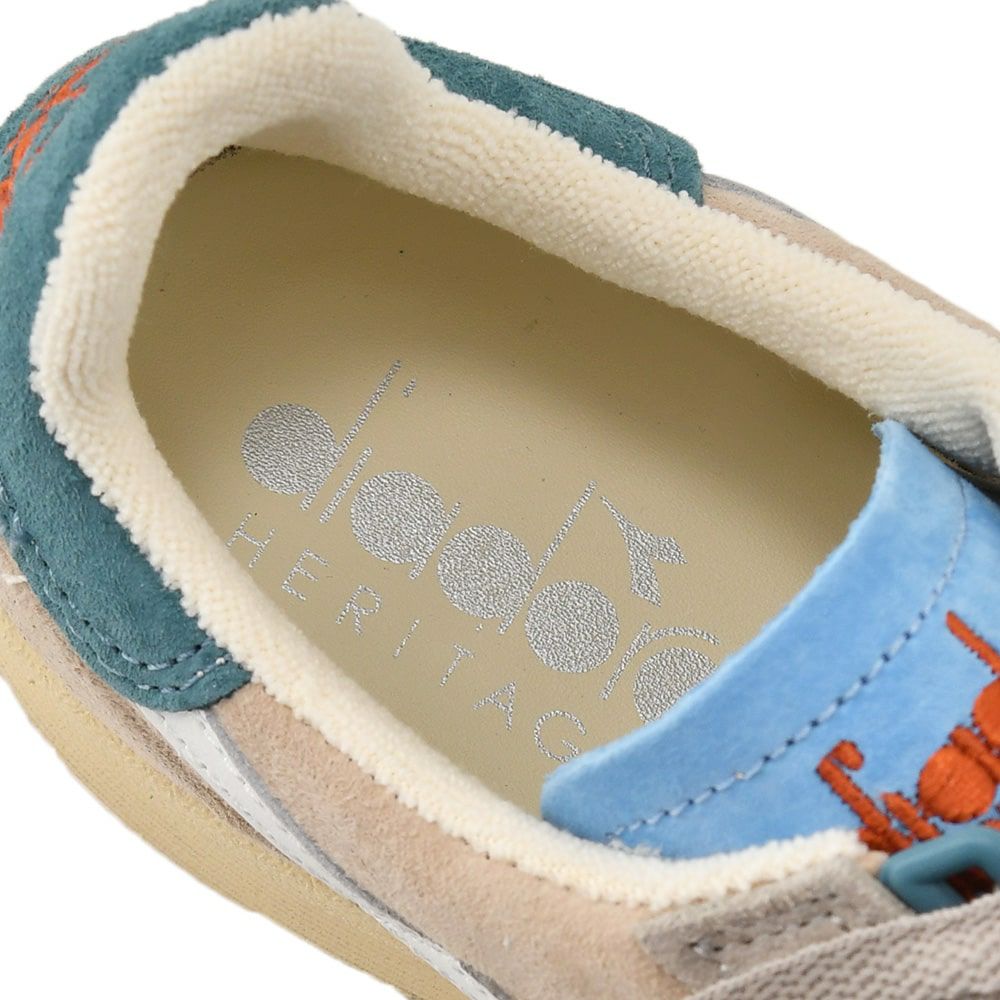 ディアドラヘリテージDiadoraHeritageメンズスニーカーB.ELITETOURNEYPIGSKINITALIAモデルベージュ×ホワイトテニスシューズローカットレザー国内正規品でらでら公式ブランド