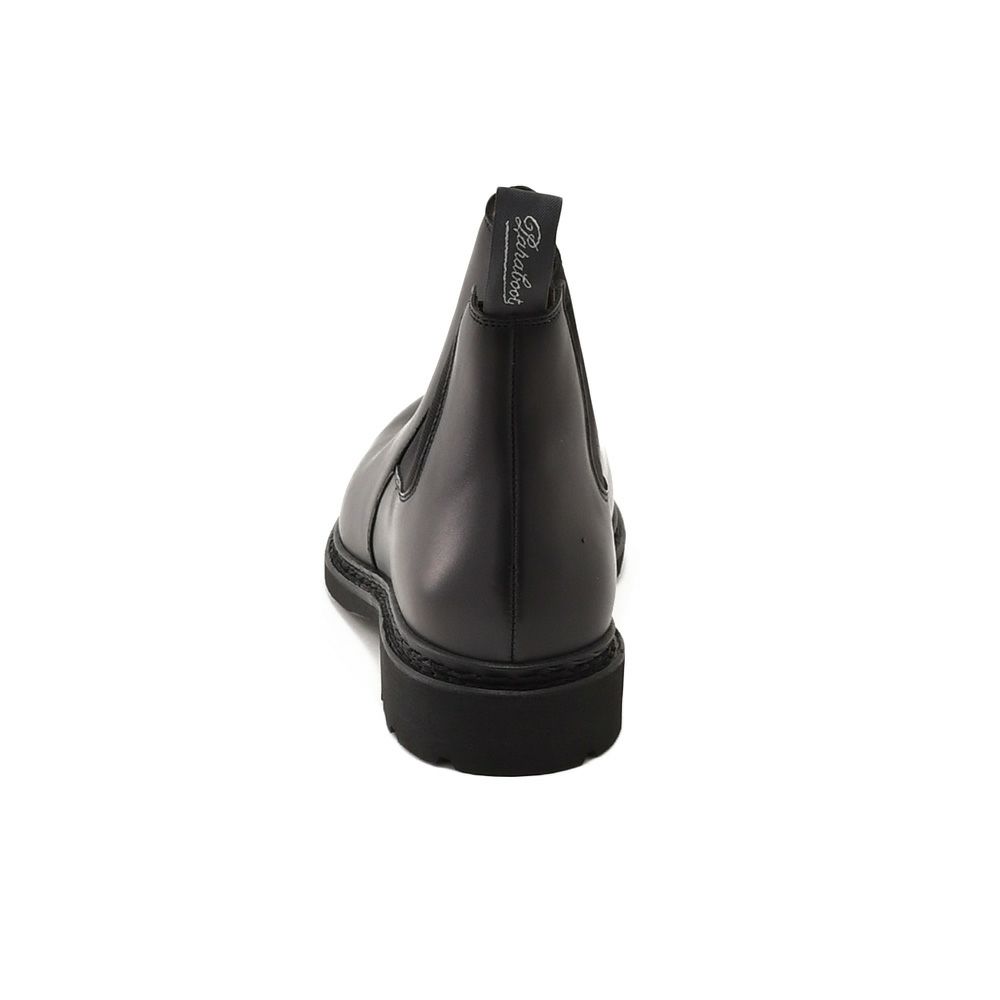 パラブーツPARABOOTサイドゴアブーツメンズシャンフォートCHAMFORTブラック黒オイルドレザースムースタイプ織りタグ兼用ストラップフランス製国内正規品でらでら公式ブランド