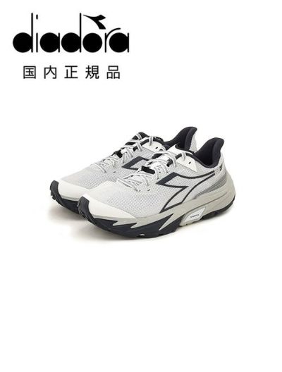 ディアドラDIADORAトレイルランニングスニーカーメンズレースアップシューズSESTRIERE-XT2ライトグレー×ブルーポリエステルメッシュ生地ラバーソール軽量国内正規品でらでら公式ブランド