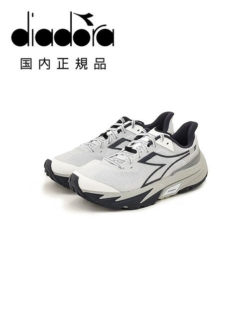 ディアドラDIADORAトレイルランニングスニーカーメンズレースアップシューズSESTRIERE-XT2ライトグレー×ブルーポリエステルメッシュ生地ラバーソール軽量国内正規品でらでら公式ブランド