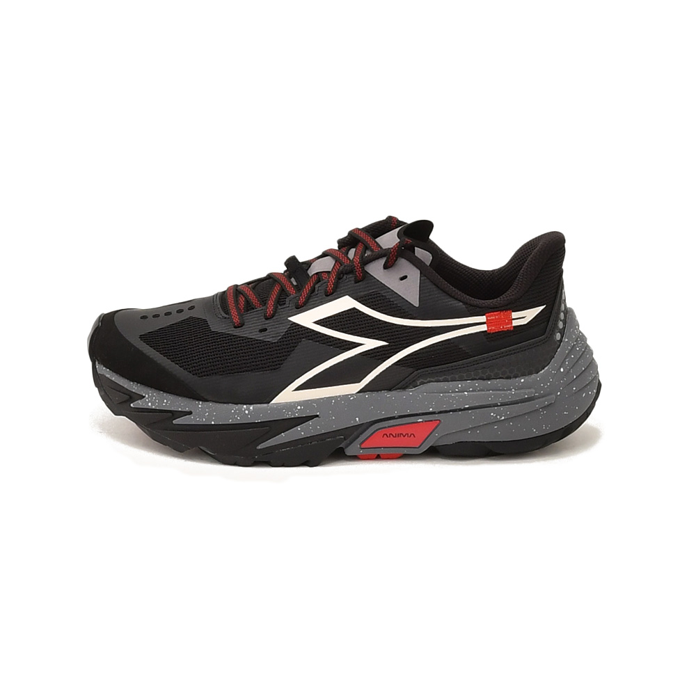 ディアドラDIADORAトレイルランニングスニーカーメンズレースアップシューズSESTRIERE-XT2ブラック×グレーポリエステルメッシュ生地ラバーソール軽量国内正規品でらでら公式ブランド