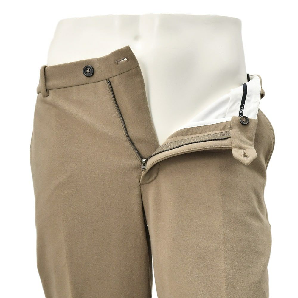 【preSALE!20%off】チルコロCIRCOLO1901テーパードパンツメンズノープリーツコットンジャージFELPACHINOグレージュ裏起毛製品染めスウェット生地国内正規品でらでら公式ブランド