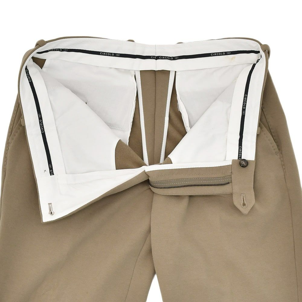 【preSALE!20%off】チルコロCIRCOLO1901テーパードパンツメンズノープリーツコットンジャージFELPACHINOグレージュ裏起毛製品染めスウェット生地国内正規品でらでら公式ブランド