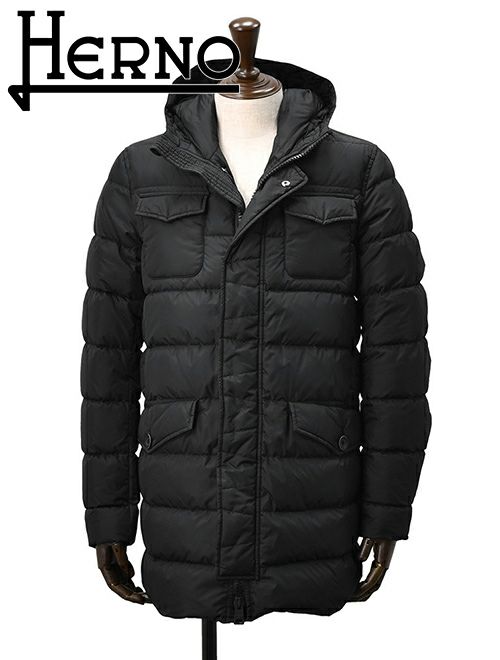 ヘルノラミナー国内正規品HERNOLAMINARメンズダウンジャケットフーデッドPL119スポーティーアウターモダンレッドゴアテックス