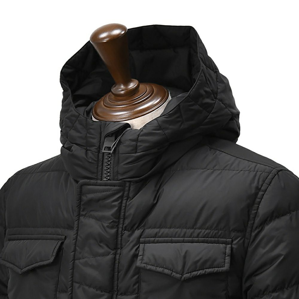 ヘルノラミナー国内正規品HERNOLAMINARメンズダウンジャケットフーデッドPL119スポーティーアウターモダンレッドゴアテックス