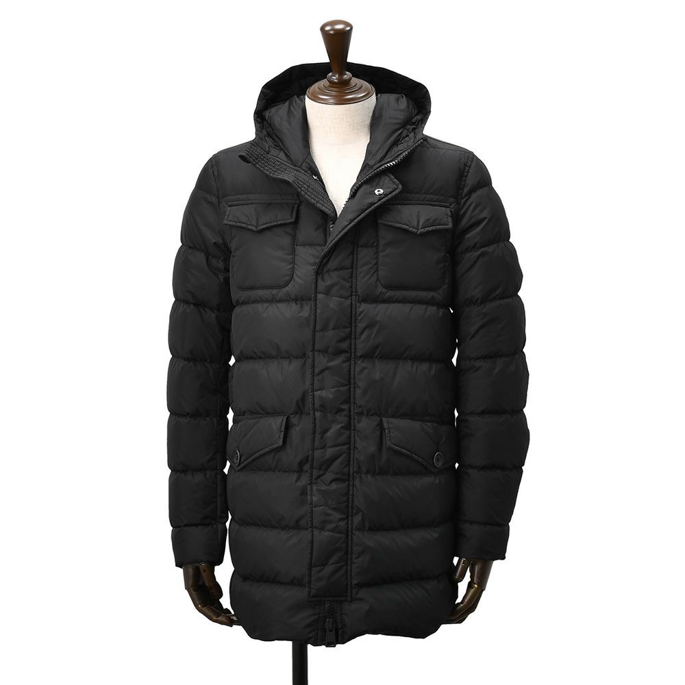 ヘルノラミナー国内正規品HERNOLAMINARメンズダウンジャケットフーデッドPL119スポーティーアウターモダンレッドゴアテックス