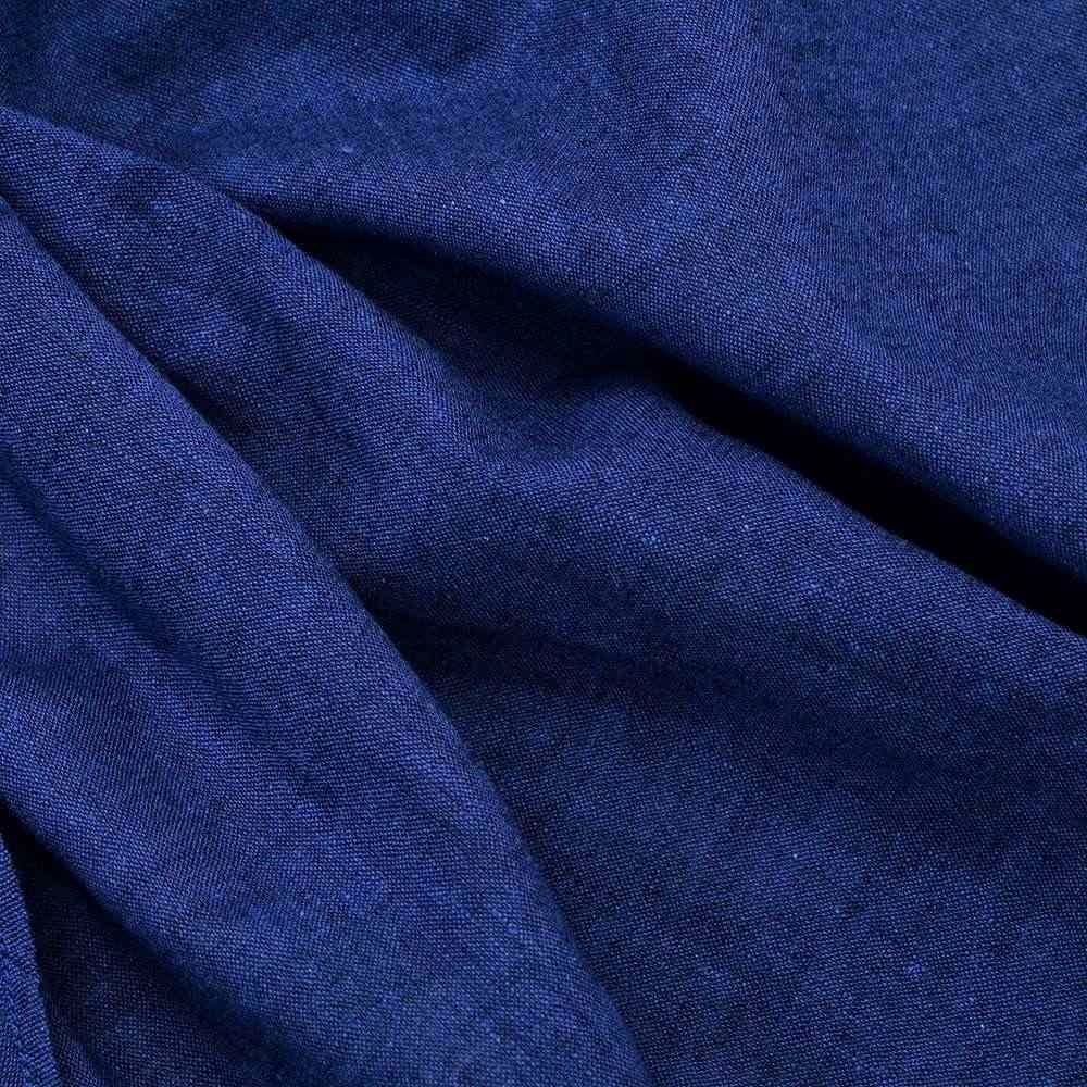 ジャンネットGIANNETTO長袖カジュアルシャツメンズリネンコットン生地ヴィンチフィットVINCIFITダークブルーホリゾンタル襟イタリア製国内正規品でらでら公式ブランド