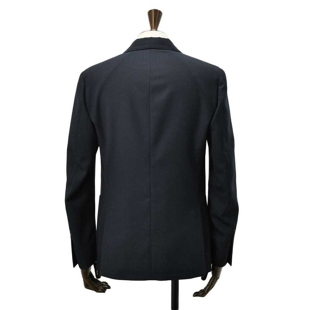 【preSALE!20%off】ラルディーニLARDINIカジュアルジャケットメンズ6つ釦ダブルブレストA6203HQウールポリネイビー紺ブート二エール付アンフィニッシュ袖ボタン付け代金込み国内正規品でらでら公式ブランド