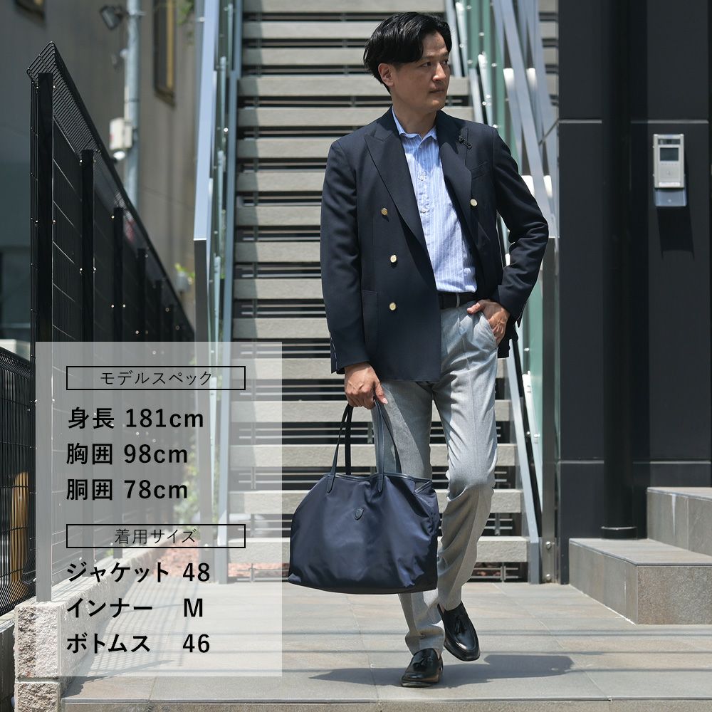 【preSALE!20%off】ラルディーニLARDINIカジュアルジャケットメンズ6つ釦ダブルブレストA6203HQウールポリネイビー紺ブート二エール付アンフィニッシュ袖ボタン付け代金込み国内正規品でらでら公式ブランド