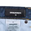 【preSALE!20%off】ディースクエアードDSQUARED2スリムテーパードデニムメンズSKATERJEANスケータージーンインディゴブルー微ダメージペイント加工レザーバックパッチ国内正規品でらでら公式ブランド