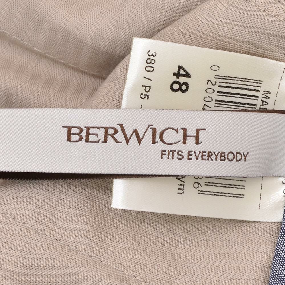 ベルウィッチBERWICHイージースラックスメンズジムモデルSAKE1PGYMテーパードパンツウォッシャブルリネンベージュゴムウエスト&ドローコード仕様国内正規品でらでら公式ブランド