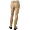 ベルウィッチBERWICHコットンパンツメンズモレッロJMORELLOチノスラックスツイル生地ライトブラウンノープリーツ3点留めフロントガーメントダイブランドロゴ刺繍国内正規品でらでら公式ブランド