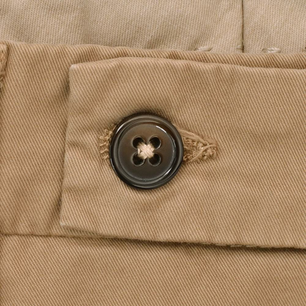 ベルウィッチBERWICHコットンパンツメンズモレッロJMORELLOチノスラックスツイル生地ライトブラウンノープリーツ3点留めフロントガーメントダイブランドロゴ刺繍国内正規品でらでら公式ブランド