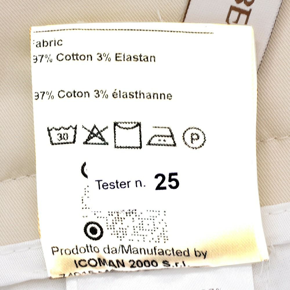 ベルウィッチBERWICHチノスラックスメンズベルトBERTOコットンパンツストレッチツイル生地ライトベージュ1プリーツシャーリング仕様サイドアジャスター釦国内正規品でらでら公式ブランド