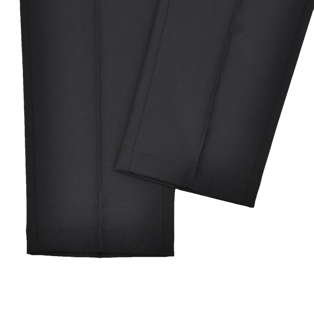 ベルウィッチBERWICHテーパードスラックスメンズベルトBERTO1プリーツパンツウォッシャブルウールブラック黒シャーリング仕様サイドアジャスター釦国内正規品でらでら公式ブランド