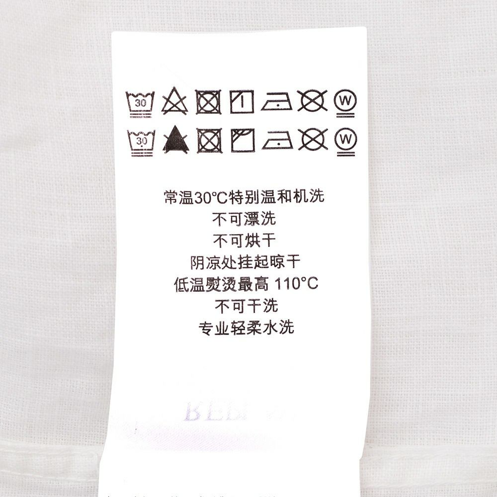 【preSALE!20%off】リプレイREPLAY長袖カジュアルシャツメンズリネン生地CPO型ガーメントダイホワイト白フラップ付き胸ポケットブランドタグレギュラーフィット国内正規品でらでら公式ブランド