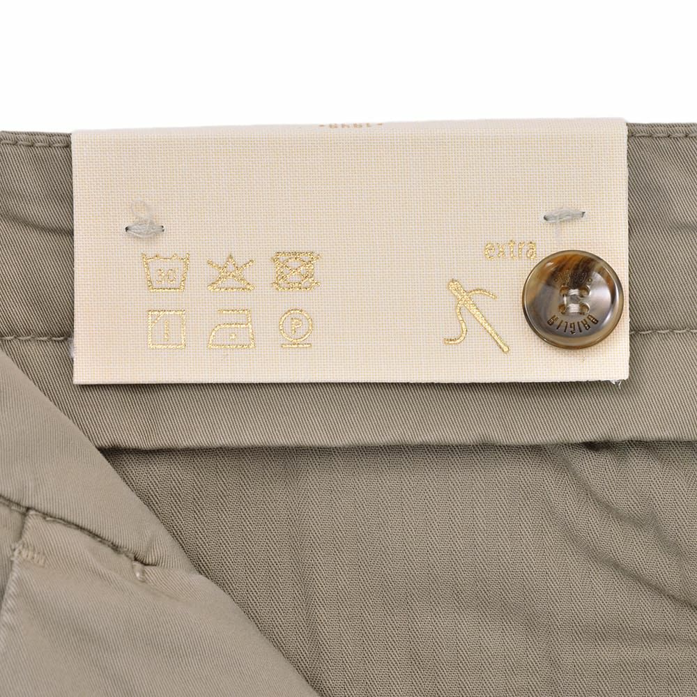 ブリリアBRIGLIA1949コットンパンツメンズチノスラックスストレッチツイル織りノープリーツカーキベージュテーパードフィットガーメントダイ3点留めフロント国内正規品でらでら公式ブランド