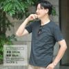リプレイREPLAY半袖Tシャツメンズクルーネックカットソーダメージ風デザインコットンジャージーブラック黒左袖ブランド織りタグ薄手仕様レギュラーシルエット国内正規品でらでら公式ブランド