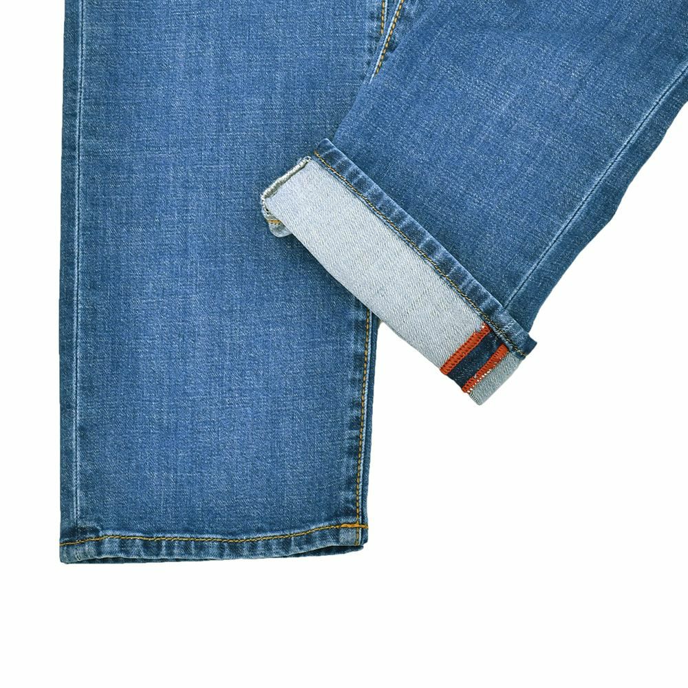 【preSALE!20%off】ヤコブコーエンJACOBCOHENデニムパンツメンズBARDバードモデルブルーウォッシュデニムスリムストレートハラコバックパッチヴィンテージ加工国内正規品でらでら公式ブランド