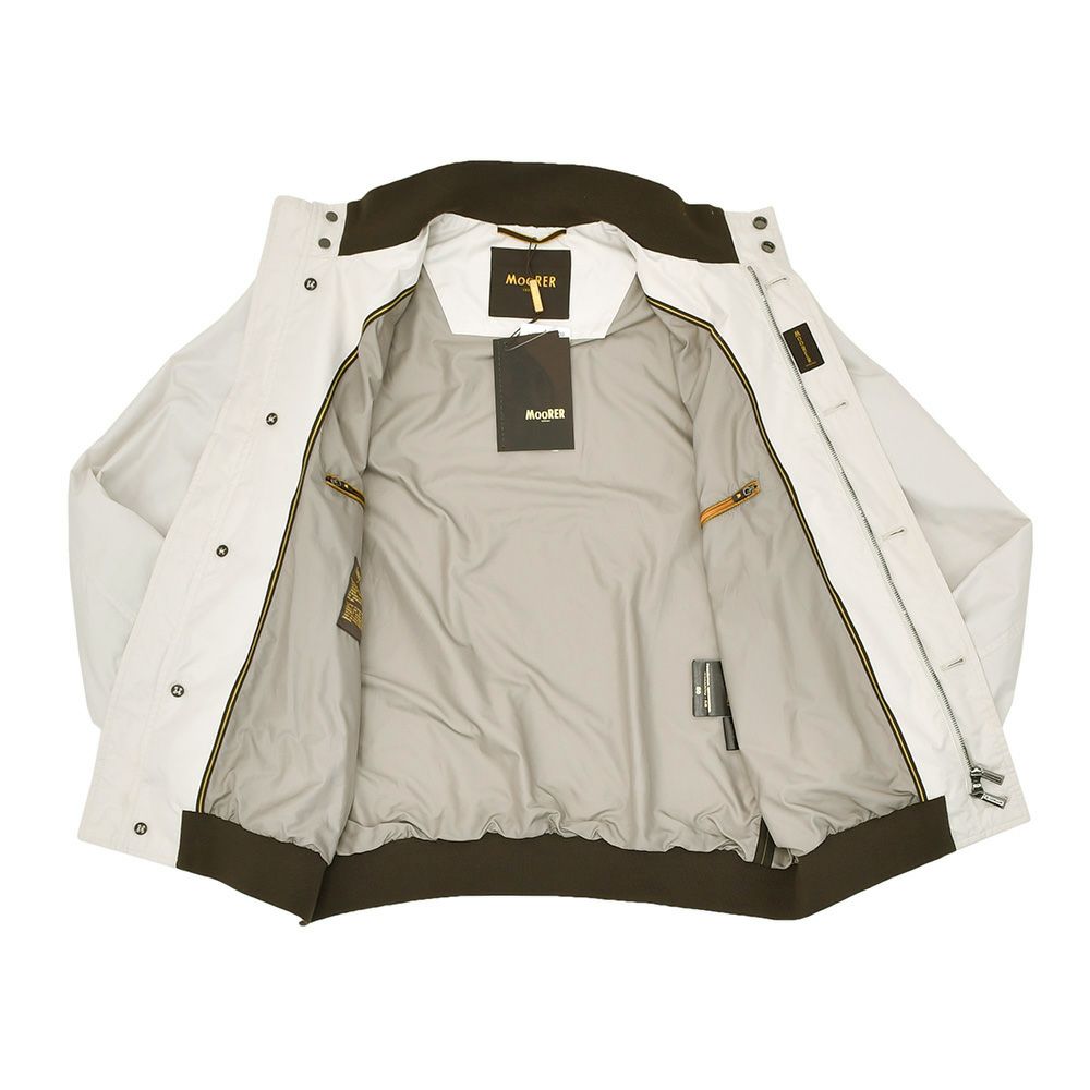 【ポイント8倍7/119:59まで】ムーレーMooRERボンバージャケットメンズMEZZANO-KMミリタリーブルゾンアイボリーフリント二重開閉春アウターレギュラーフィット国内正規品でらでら公式ブランド