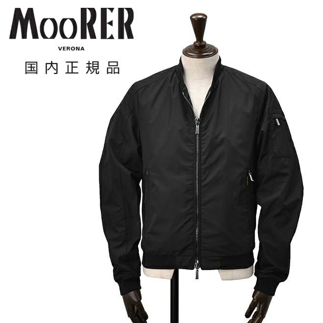 【ポイント8倍7/119:59まで】ムーレーMooRERMA-1型メンズCORELLI-WKミリタリーブルゾンブラック黒ボンバー撥水アクアライン春アウターレギュラーフィット国内正規品でらでら公式ブランド
