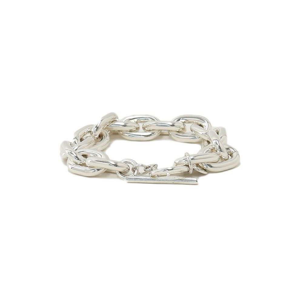 フィリップオーディベールPHILIPPEAUDIBERTチェーンブレスレットメンズDilyslargelaitonシルバーメッキマンテル留め具アクセサリーブランド刻印プレートフランス製国内正規品でらでら公式ブランド