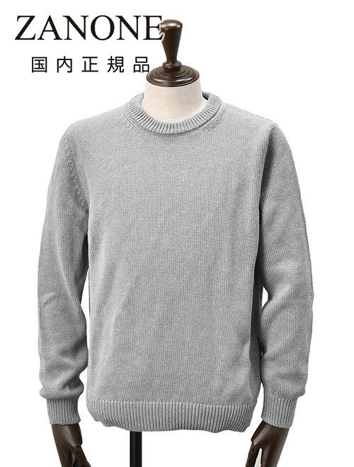 ザノーネ ZANONE クルーネックニット メンズ GIRO ミドルゲージ ソフト