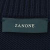 【preSALE!20%off】ザノーネZANONEクルーネックニットメンズGIROミドルゲージソフトコットンネイビー紺5ゲージニットウェア810104-ZN392国内正規品でらでら公式ブランド