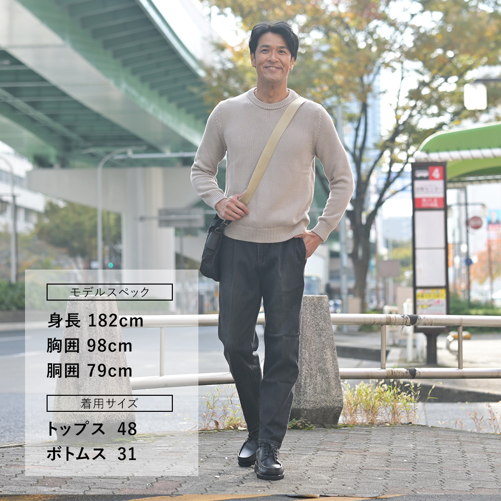 レッドカードトーキョーREDCARDTOKYOデニムスラックスメンズSlackスラック3者混生地ヴィンテージブラック1プリーツセンタークリーススリムテーパードストレッチジーンズ国内正規品でらでら公式ブランド